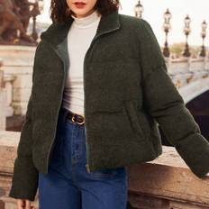 Shein Zip Up Puffer Coat