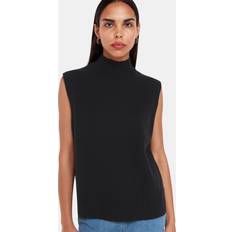 Wool Tank Tops Whistles Women's Funnel Neck Tank Black