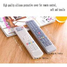 1pc High Definition Transparent Silicone Remote Control Protective Case For Tv, Air Conditioner