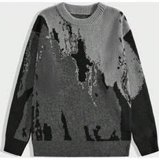 Shein Jumpers Shein Mens Round Neck Long Sleeve Sweater