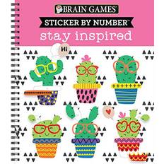 Giochi Libri Brain Games Sticker by Number: Stay Inspired