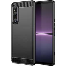 MAULUND Sony Xperia 1 V Brushed Carbon Skal Svart