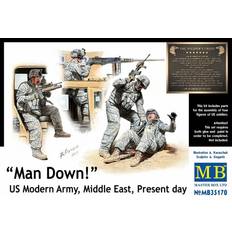 Scale Models & Model Kits Masterbox Mas35170 Masterbox 1:35 Man Down! Us Modern Army, Middle East, Pres