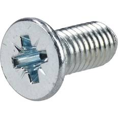 R-Tech 337080 Pozi Countersunk Machine Screws BZP M5 12mm