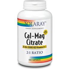 Solaray Cal-Mag Citrate with Vitamin D3 180's