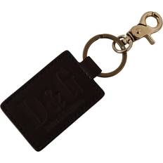 Bruna Nyckelringar Dolce & Gabbana Läder Keyrings Brun