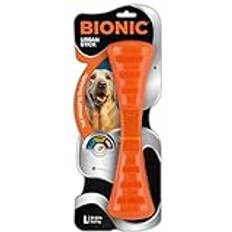 Bionic Urban Stick Dog Toy 10-in Orange