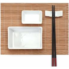 Excellent Houseware 10-teiliges Sushi-Set 2 Sushi-Teller, 2 2Stk.