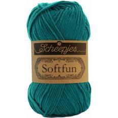 Garn & Håndarbejdsudstyr Scheepjes Softfun Garn Unicolor 2604 Petrol