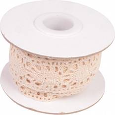 Infinity Hearts Spets Spetsband Beige 25mm 2.5m