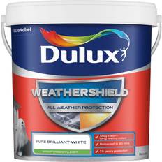 Dulux Weathershield All Weather Protection Smooth Masonry Paint Pure White