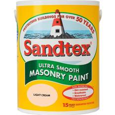 Sandtex 5L Smooth Masonry Paint Light Cream