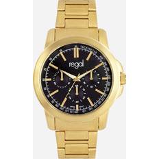 Regal Klockor Regal metallband, guldton/svart, 45mm
