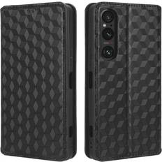 MTK Plånboksfodral Rhombus till Sony Xperia 1 V Svart