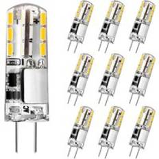 Aougo G4 Light Bulb, G4 led Bulb 2W 180LM, 20W Halogen Bulb Equivalent, Warm White 3000K, ac/dc 12V, Flicker Free, Energy Saving Bulb for Cooker