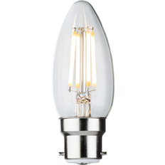 Ljuskällor Knightsbridge 230V 4W LED BC Clear Candle Filament Lamp 2700K Dimmable