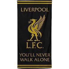‎Todd Linens Liverpool Football Crest Bath Towel Black, Gold