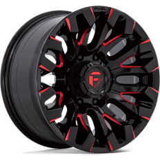 18" - 5/108 Car Rims Fuel Fuel 1PC D829 QUAKE 18X9 8X180 +1 GLOSS MILLED RED TINT Wheel Rim QTY: