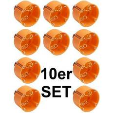 Hohlwanddose 60mm tief orange unterputz 10 stück neu&ovp Orange 7 cm