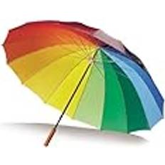 Umbrellas eBuyGB Large Multi Colorful Wedding/Golf Stick Paraply paraply, 130 cm, flerfärgad flerfärgad