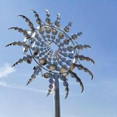 Rotating Metal Windmill Sculpture Personalized Irregular
