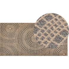 Carpets & Rugs Beliani Jute Area Rug 80 Beige cm