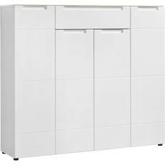 Mailand 24 White High Gloss Lagerschrank 135x120cm