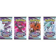 TPCI 4 x Pokemon Sword & Shield 6 Chilling Reign Booster Packs 4 Supplied Pokemon TCG SwSh6