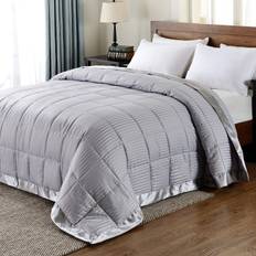 Downluxe Lightweight King Alternative Blankets Silver (274.32x)