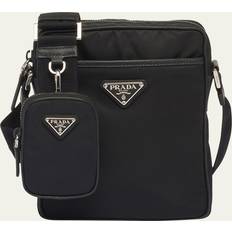 Leather Messenger Bag - Black