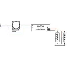 Télécommandes pour l'Éclairage Brumberg 17663000 Convertisseur 350mA 17663000 Télécommande