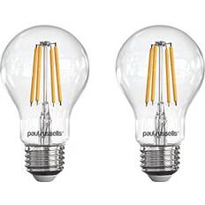 Light Bulbs Paul Russells paul russells LED Filament GLS Light Bulbs Edison Screw Fitting E27, 50w Equivalent A60 GLS Standard 6.5W 650LM LED Globe 2700K Bulb Warm White