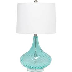 Glass Table Lamps Lalia Home Classix Contemporary Wavy Colored Table Lamp