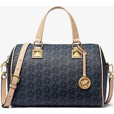 Michael Kors Blue Duffel Bags & Sport Bags Michael Kors Logo Grayson Duffel Satchel Admiral/pale Blue Admiral/pale Blue