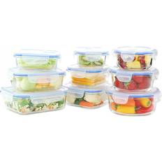 Kinetic Glass Food Storage Set of 18