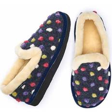 Womens Blue Traditional Slippers Moshulu
