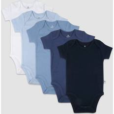 Organic/Recycled Materials Bodysuits Honest Baby Boys' 5pk Short Sleeve Bodysuit Blue Newborn