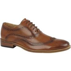 40 - Herre Oxford Universal Textiles Brushed Brogues Tan