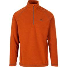 Men - Orange Jumpers Trespass Keynote Men's 1/2 Zip Fleece - Burnt Orange