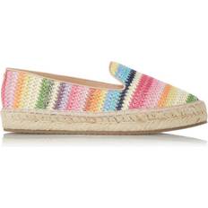 Multicoloured Espadrilles Dune London Womens Ladies GROOVY Rainbow Raffia Espadrilles Multicolour