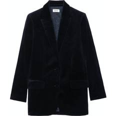 Buttons Blazers Zadig & Voltaire Viva velvet blazer encre