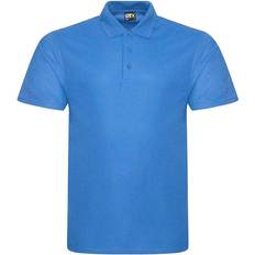 6XL Polo Shirts Pro Rtx Mens Pique Polo Shirt Grey/Yellow/Green