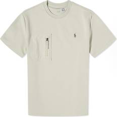 Polo Ralph Lauren Unisex T-shirts Polo Ralph Lauren Double-Knit Pocket T-Shirt Classic Stone