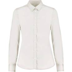 Donna - Lungo Camicie Kustom Kit Camicia Oxford Elasticizzata Donna - Bianco/Blu