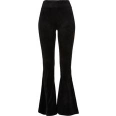 3XL Leggings Urban Classics Ladies’ high-waist rib velvet leggings Leggings black