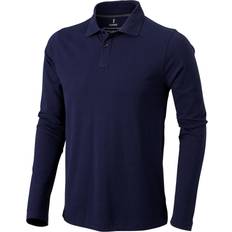 Elevate Oakville Long Sleeve Polo Shirt Navy