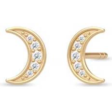 Beige Øreringe Julie Sandlau Moon Balance Earstuds Clear Clear