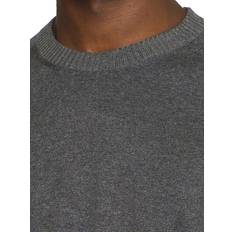 Homme - Laine Hauts Knowledge Cotton Apparel Pullover Wool Dark Grey Melang - Argent