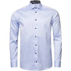 Eton Chemise bleu clair en twill signature