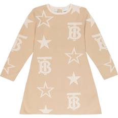 Burberry Klänningar Burberry Burberry Kids Sylvie cotton-blend dress beige 128